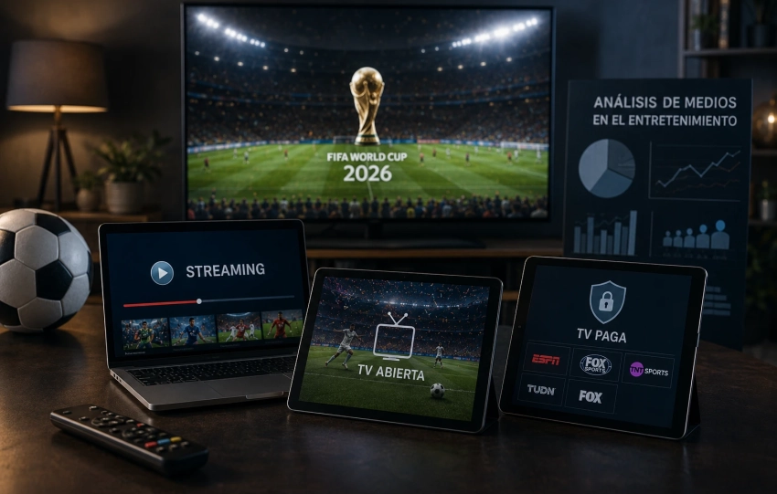 ¿Dónde vas a ver el mundial Streaming, Tv abierta, TV paga, analisis de medios en el entretenimiento.