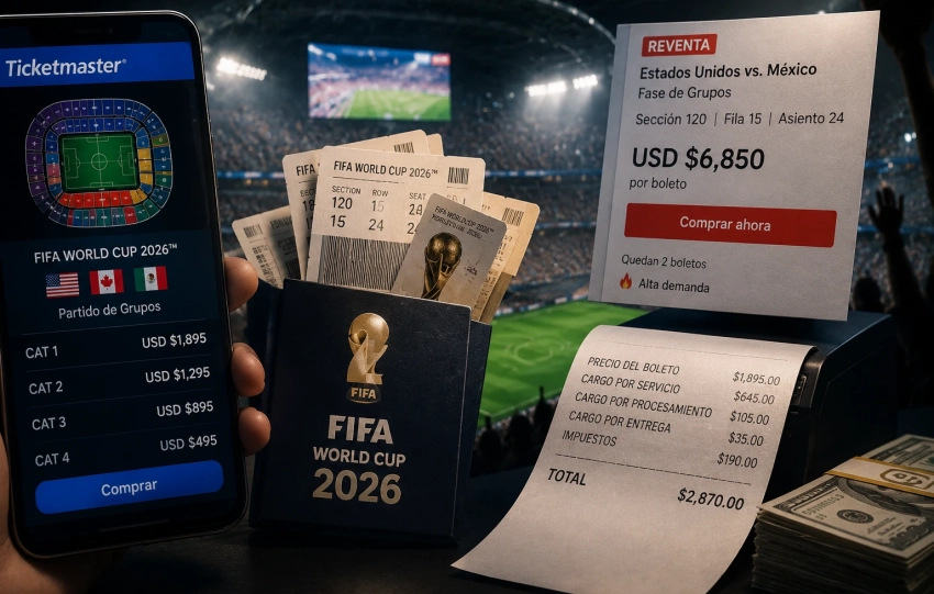 ¿Porque los boletos para el Mundial son tan caros Ticketmaster, reventa y el modelo de negocio de las boleteras en el Mundial 2026.