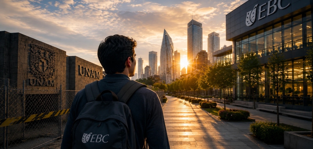 buscas alternativas a la unam, estudia negocios en EBC